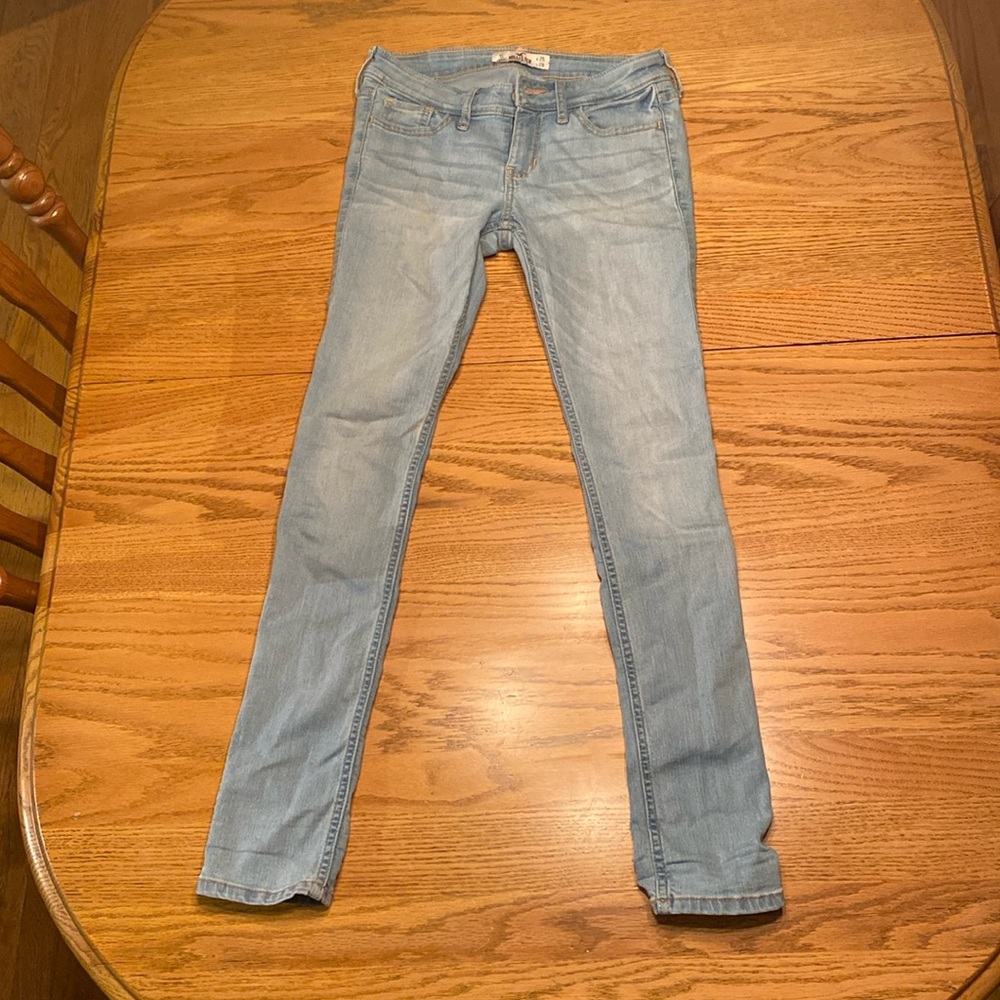 light blue skinny jeans hollister